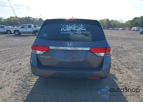 2016 Honda Odyssey Ex-L из США, поврежденный, VIN 5FNRL5H61GB104335